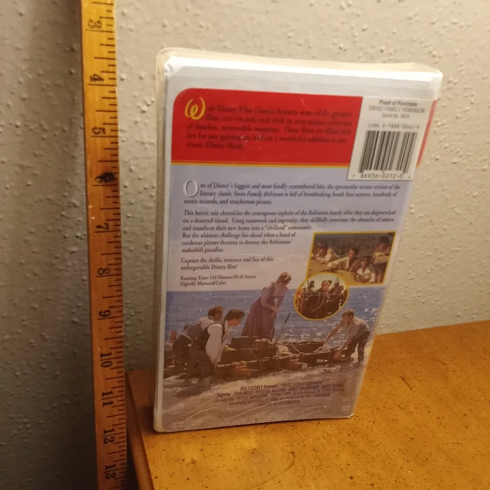 Swiss Family Robinson Factory Sealed VHS